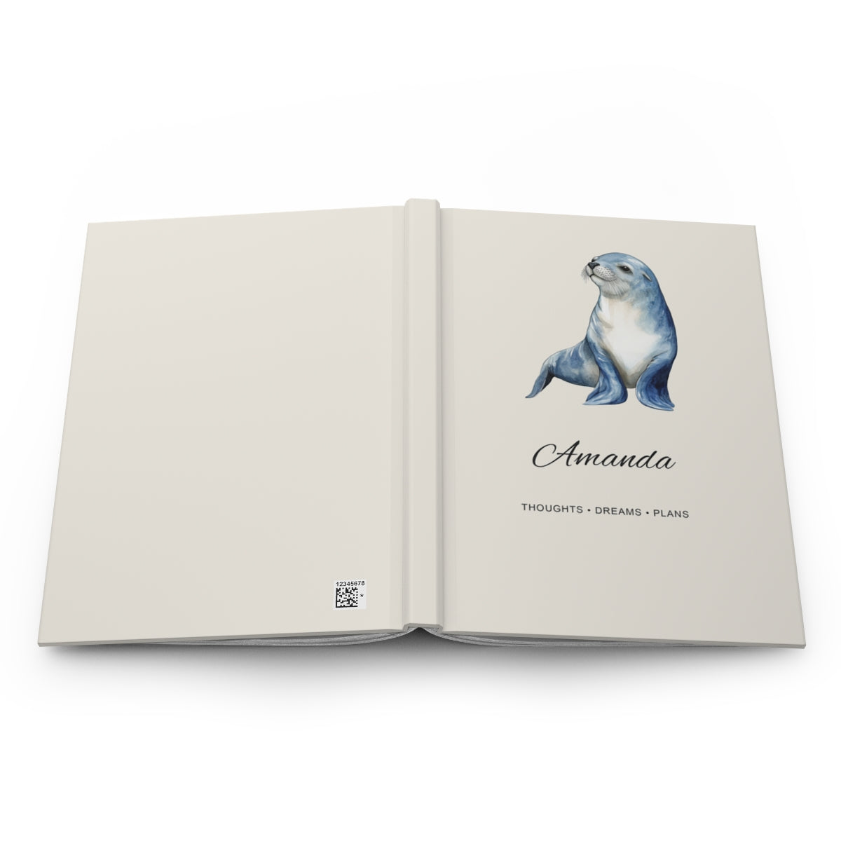 Personalized Sea Animals Hardcover Journal