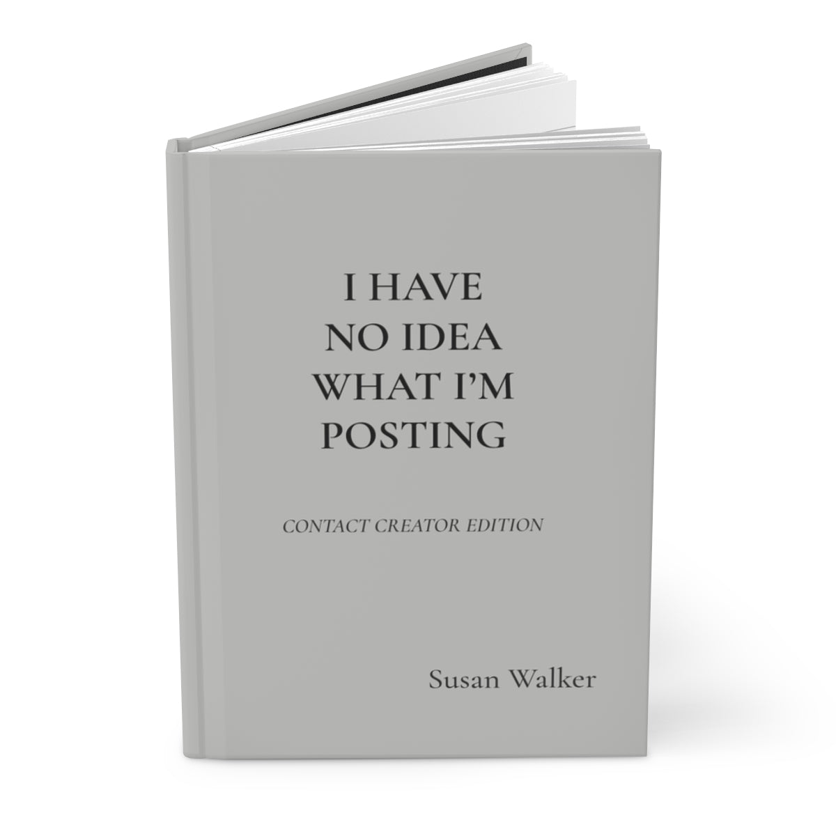 Personalized Content Creator Hardcover Journal