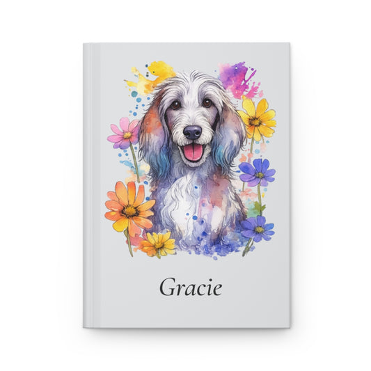 Personalized Dog Watercolor Hardcover Journal