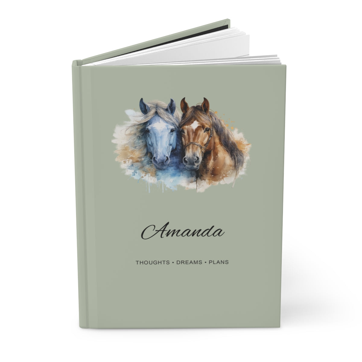 Personalized Horse Hardcover Journal