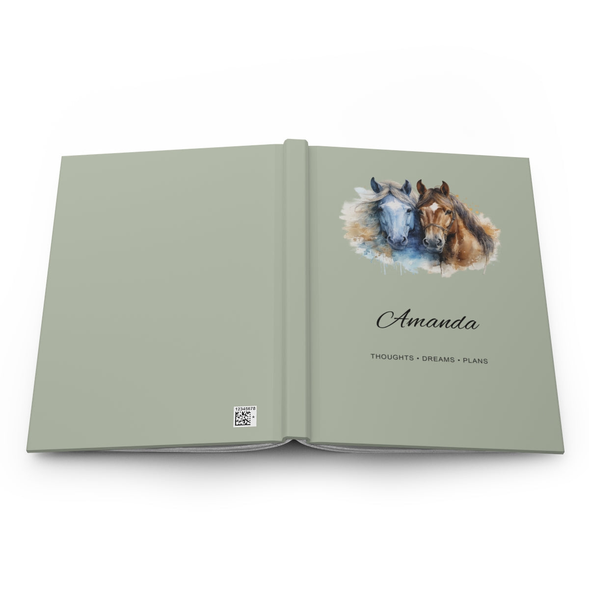 Personalized Horse Hardcover Journal