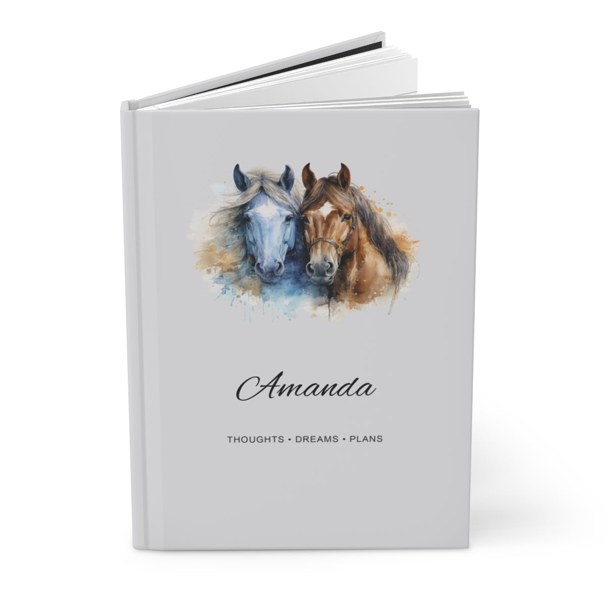Personalized Horse Hardcover Journal