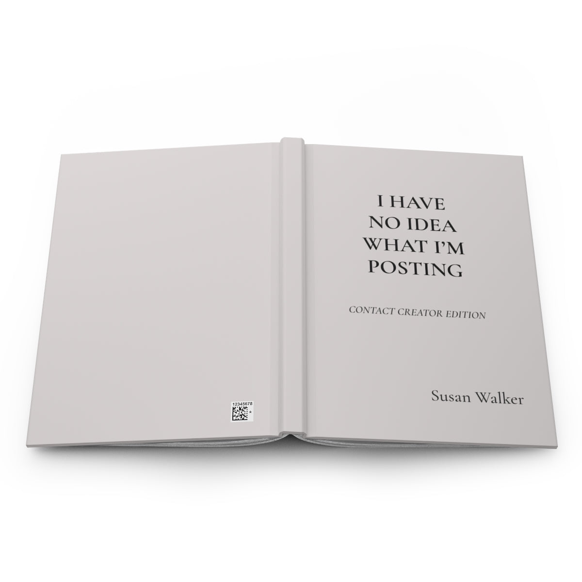 Personalized Content Creator Hardcover Journal