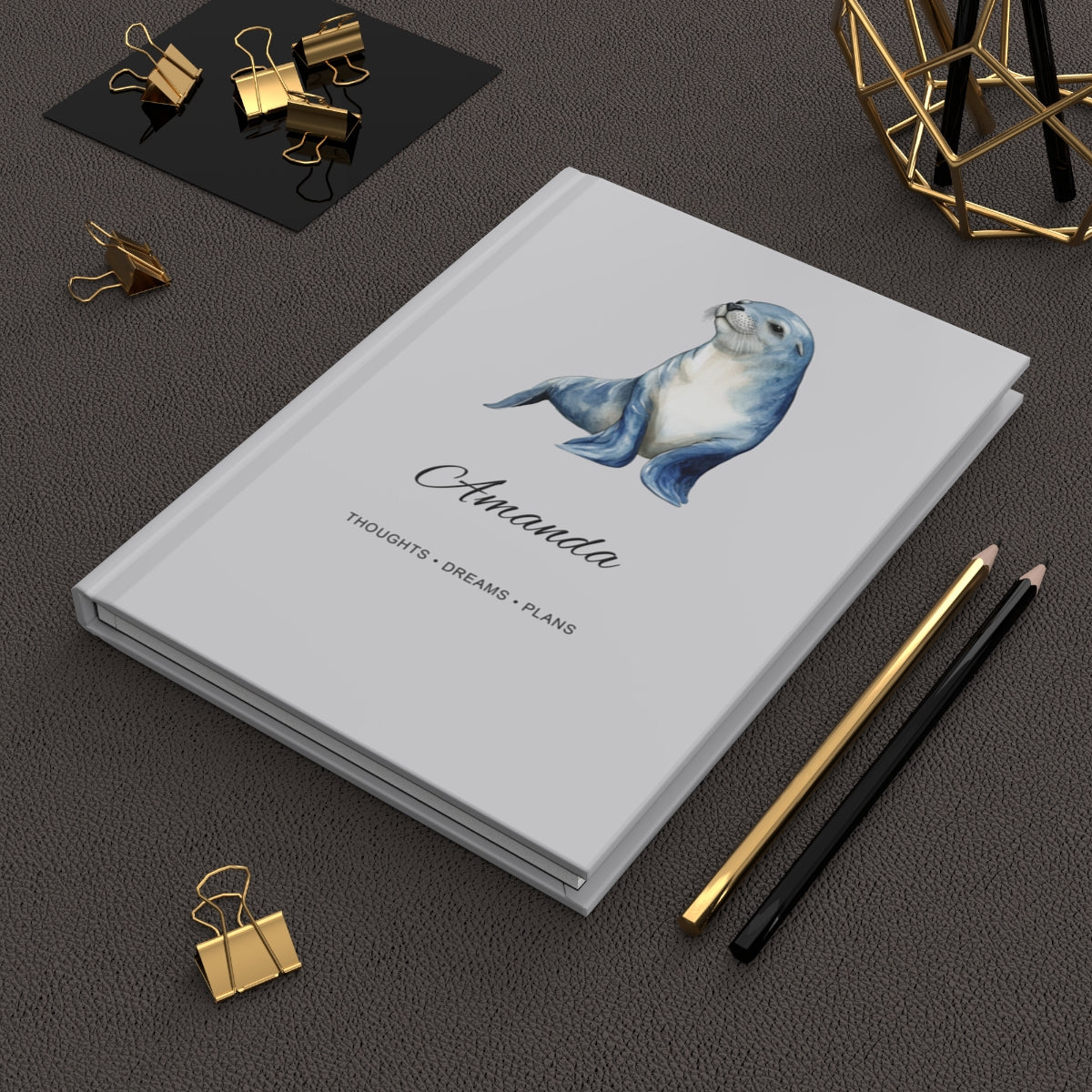 Personalized Sea Animals Hardcover Journal