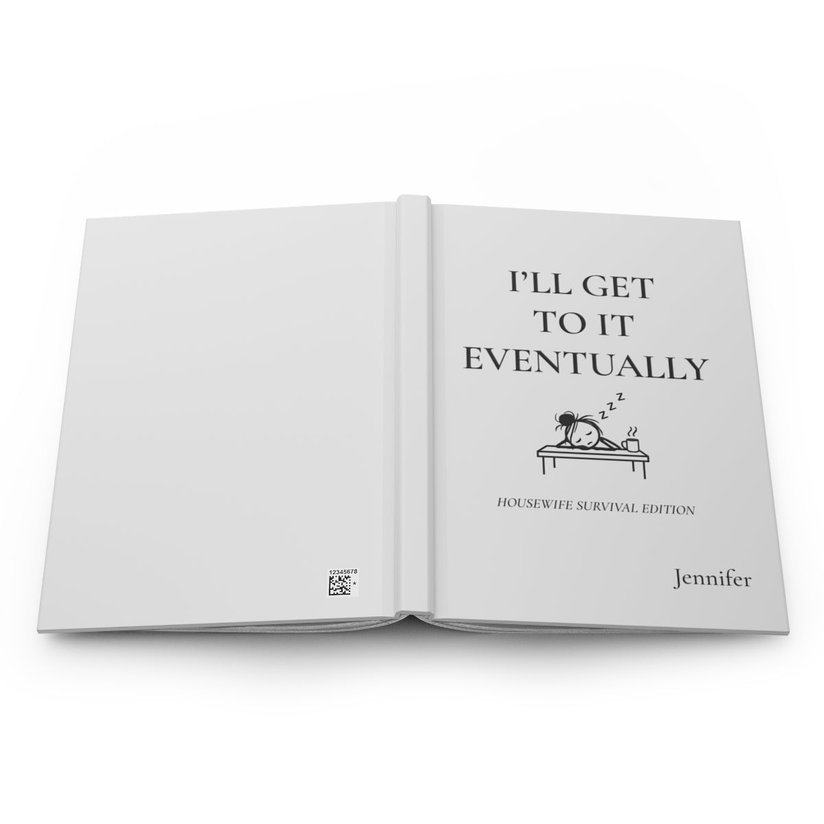 Personalized Housewife Hardcover Journal