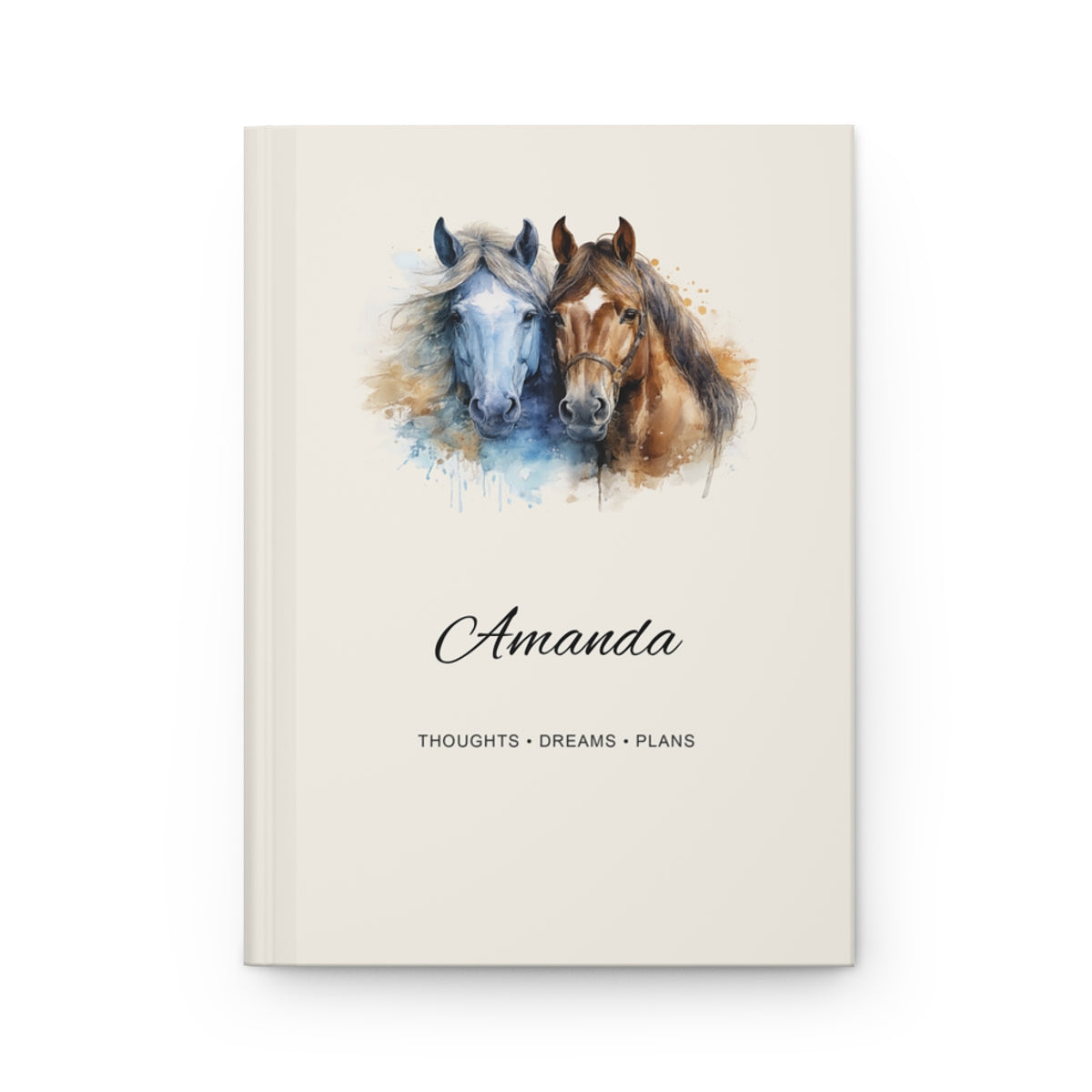 Personalized Horse Hardcover Journal