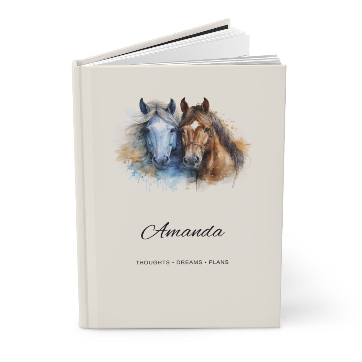 Personalized Horse Hardcover Journal