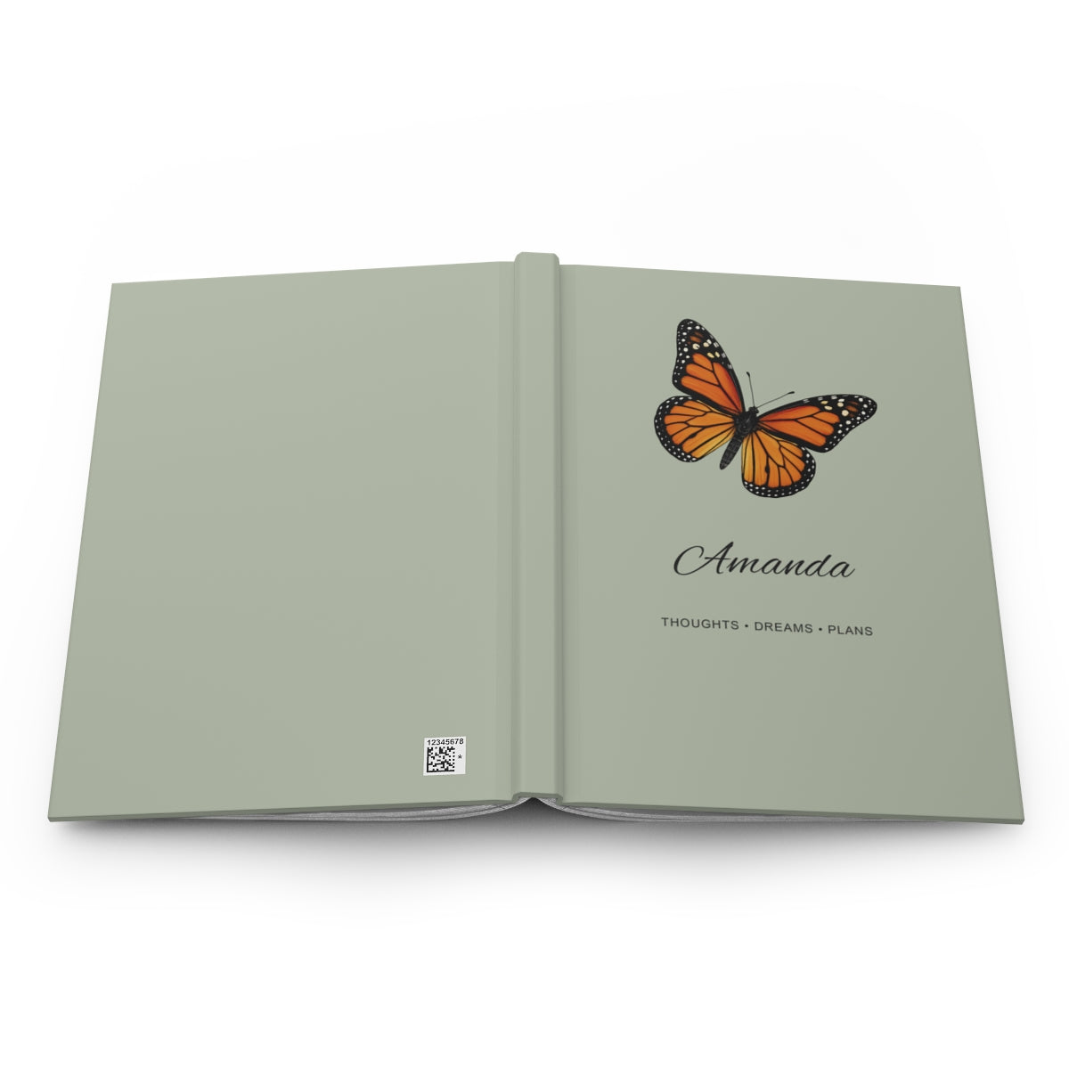 Personalized Butterfly Hardcover Journal