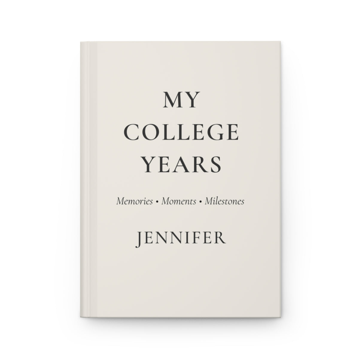 Personalized College Years Hardcover Journal