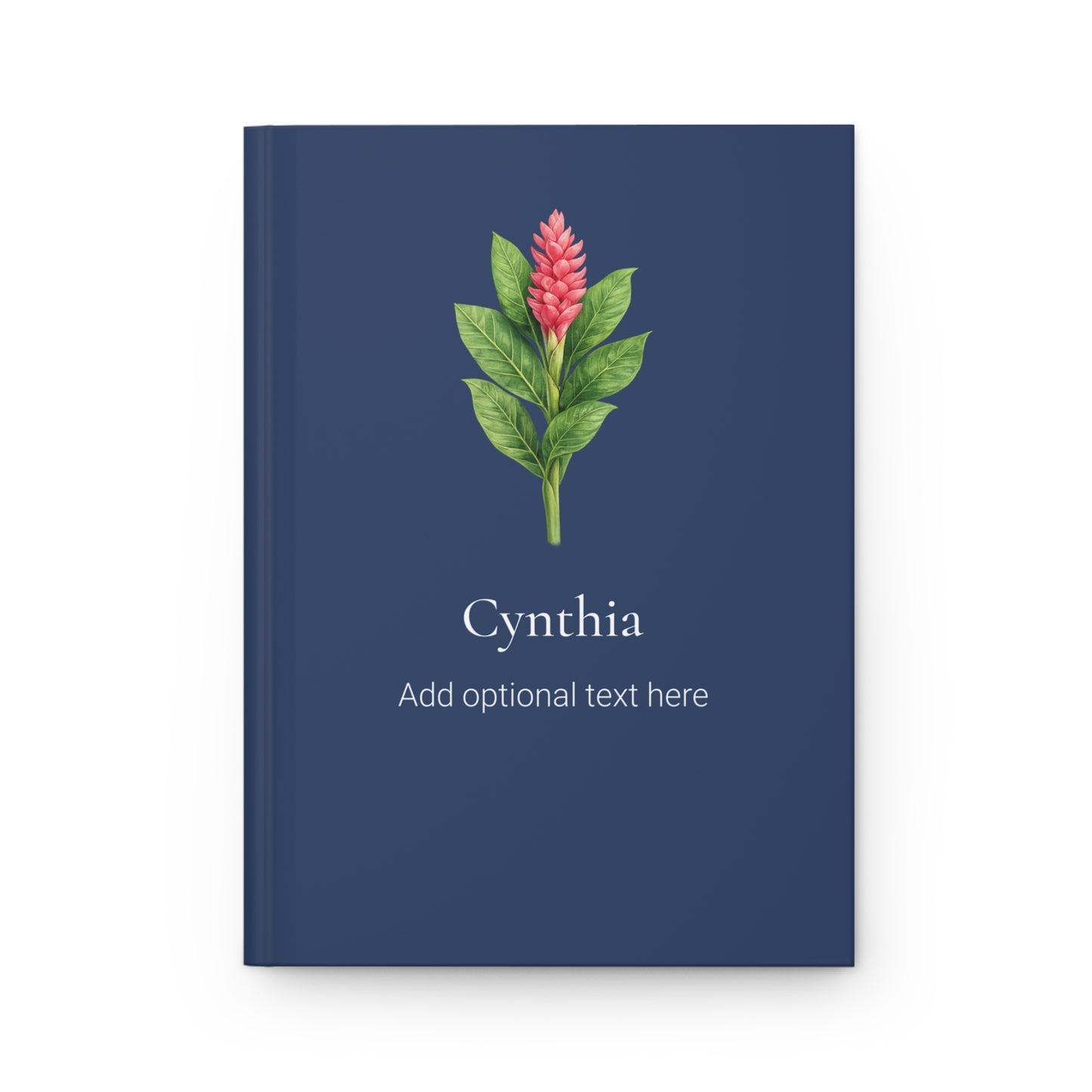 Personalized Hawaiian Floral Hardcover Journal