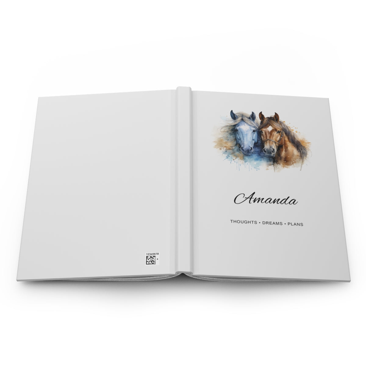 Personalized Horse Hardcover Journal