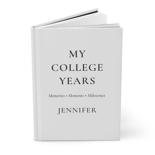 Personalized College Years Hardcover Journal