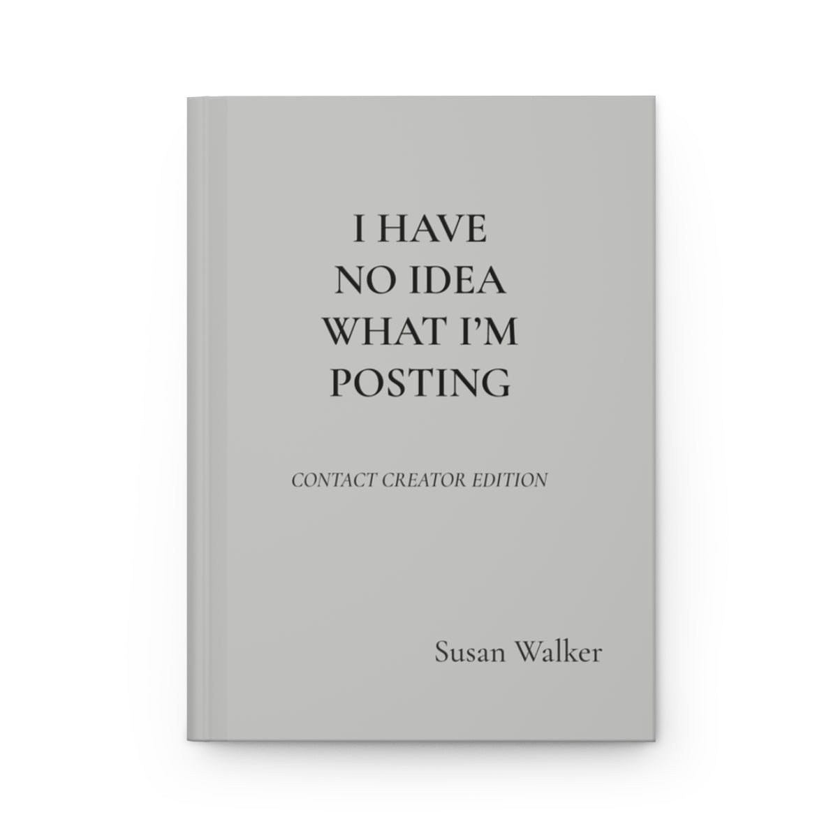 Personalized Content Creator Hardcover Journal
