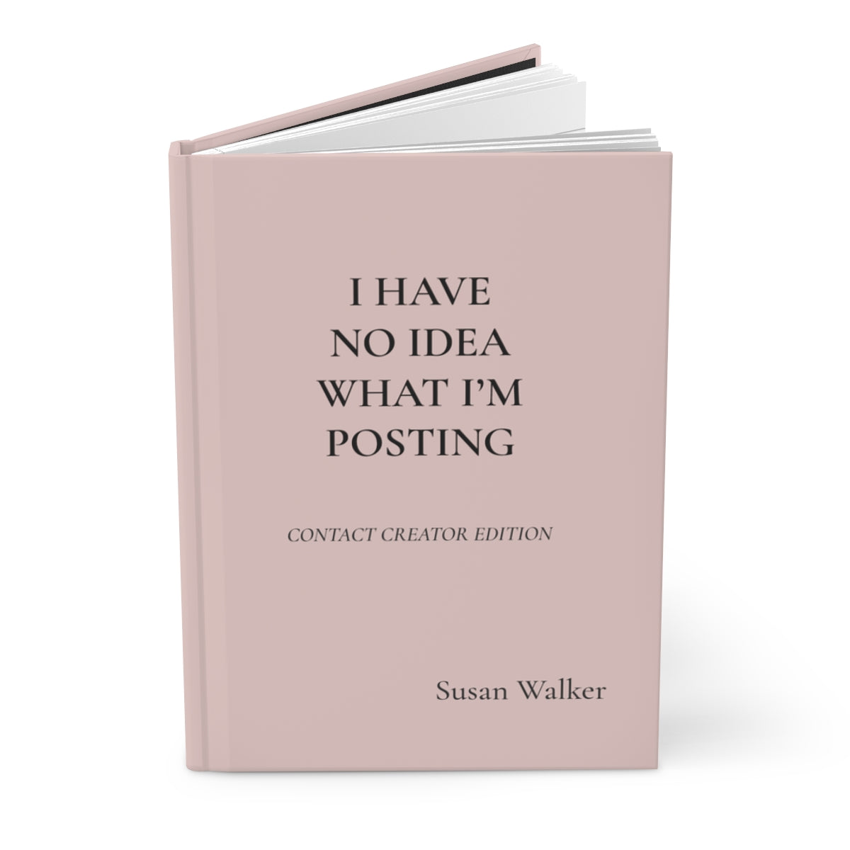 Personalized Content Creator Hardcover Journal