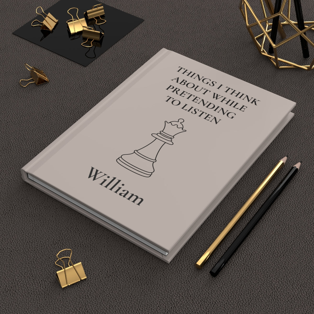 Personalized Hardcover Chess Journal