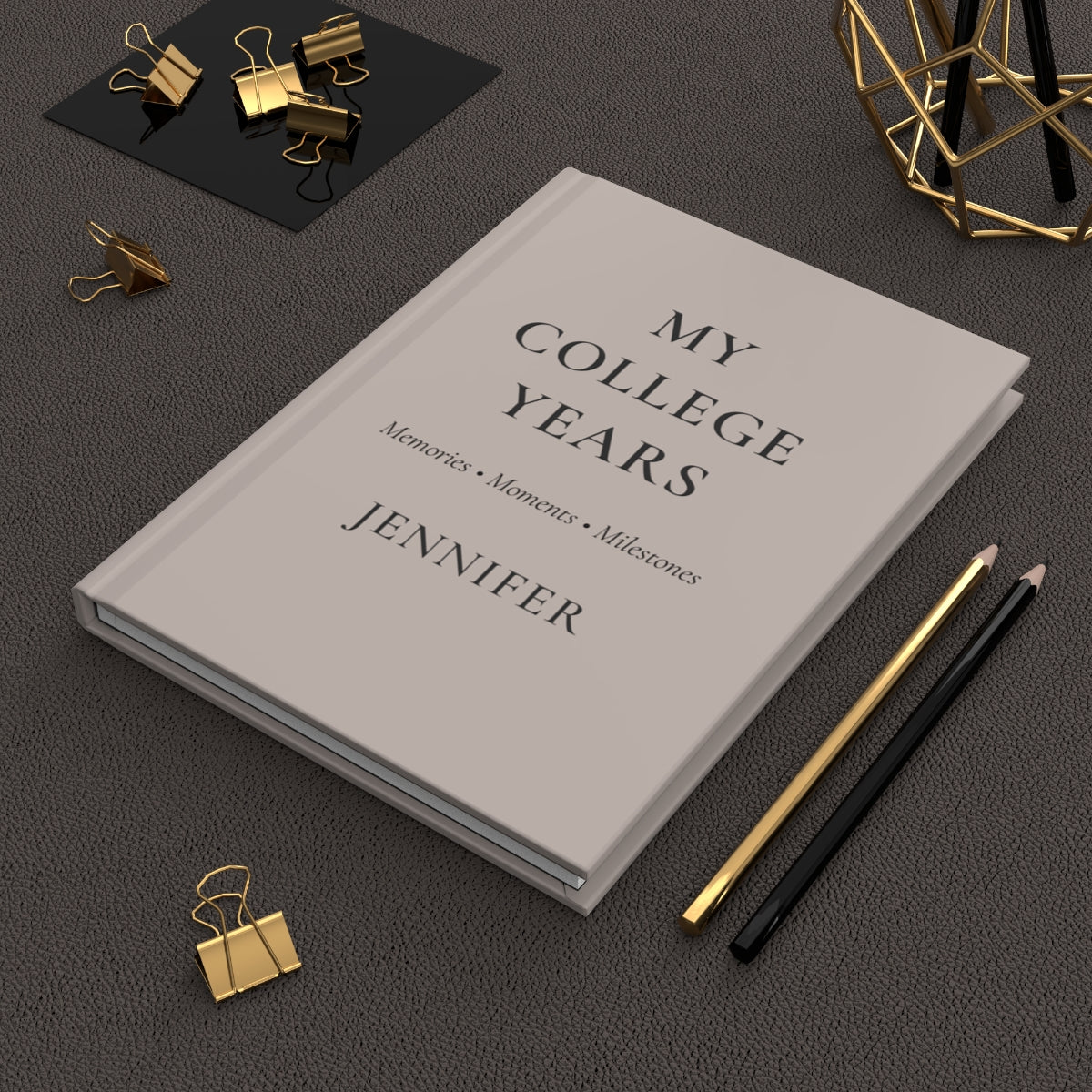 Personalized College Years Hardcover Journal