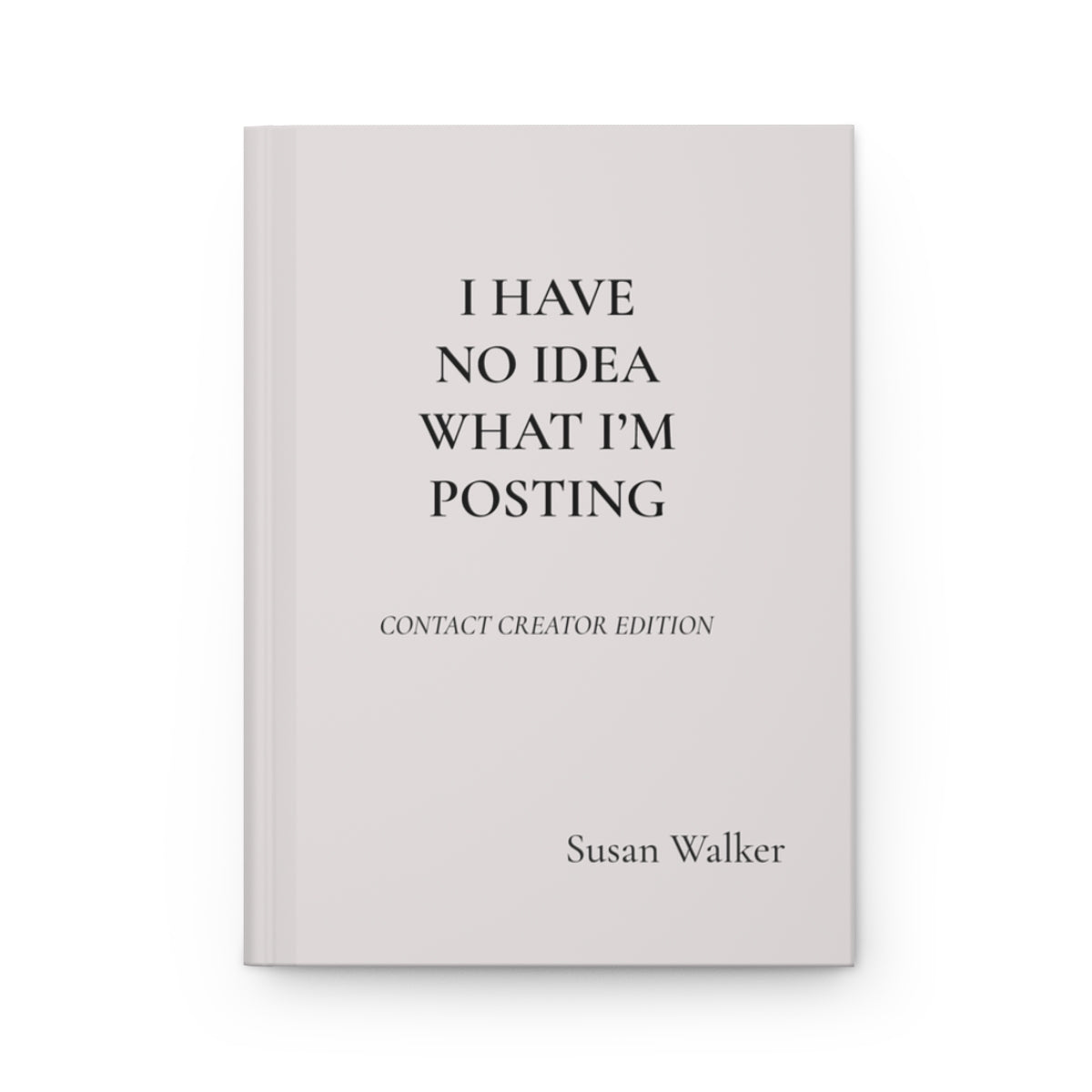 Personalized Content Creator Hardcover Journal