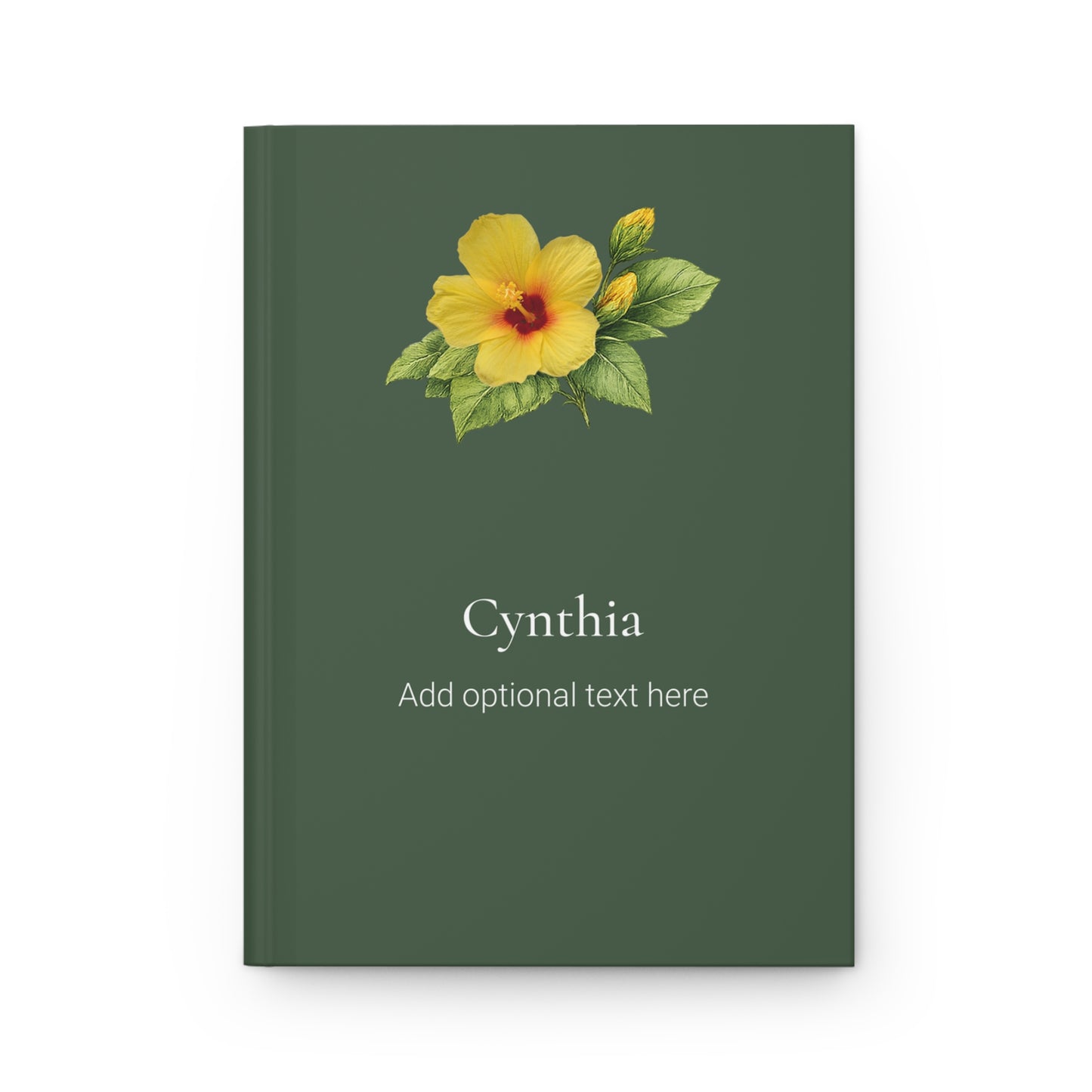 Personalized Hawaiian Floral Hardcover Journal