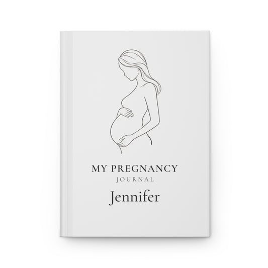 Personalized Pregnancy Hardcover Journal