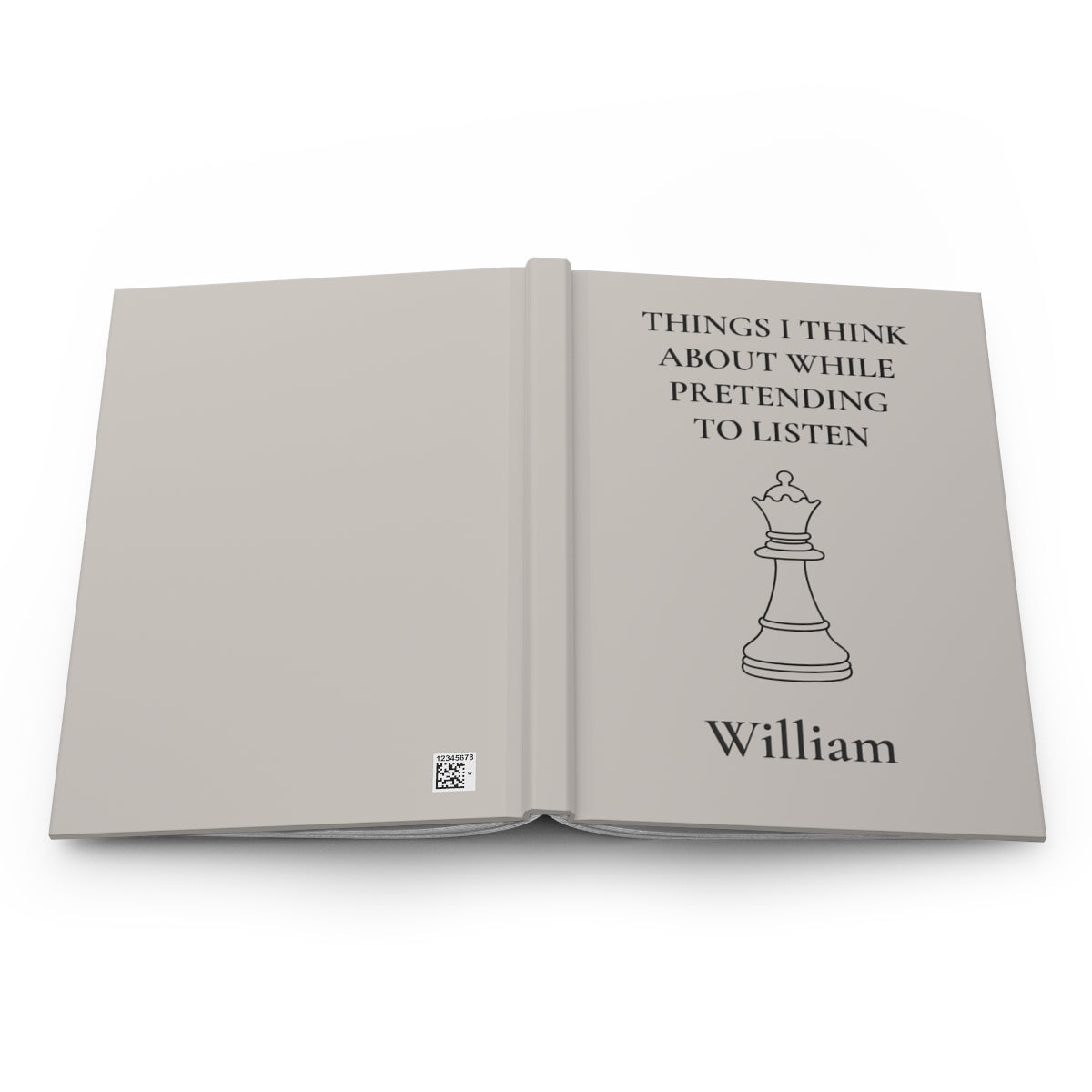 Personalized Hardcover Chess Journal