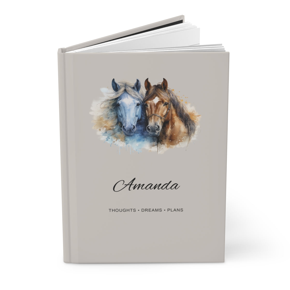 Personalized Horse Hardcover Journal