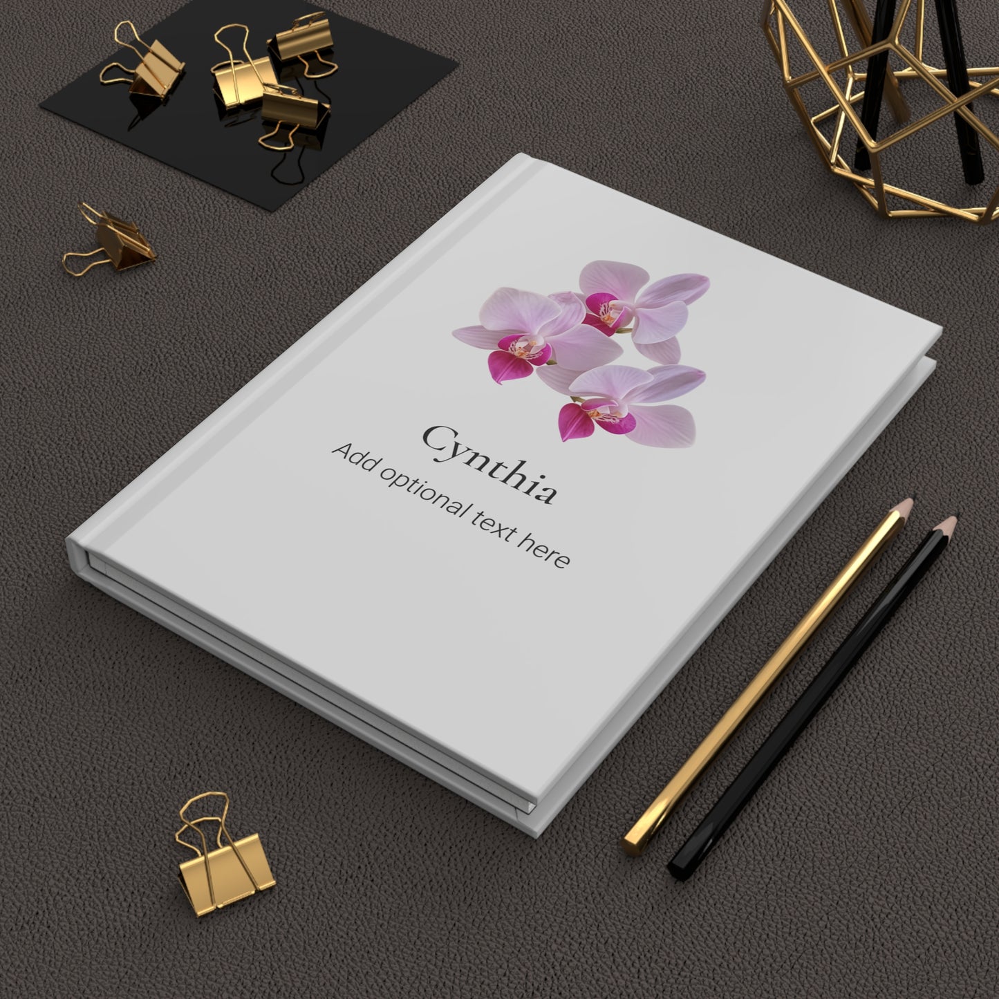 Personalized Hawaiian Floral Hardcover Journal