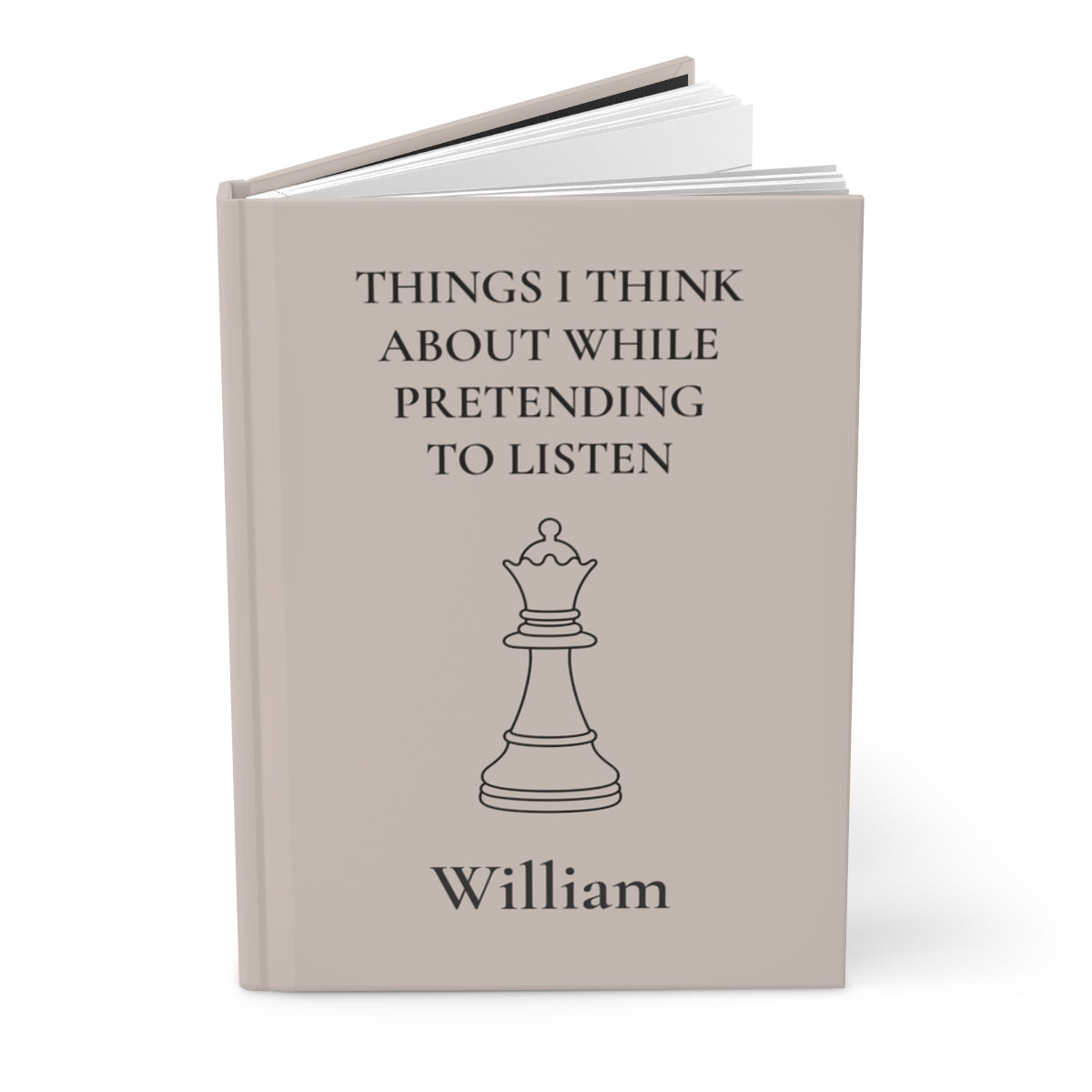 Personalized Hardcover Chess Journal