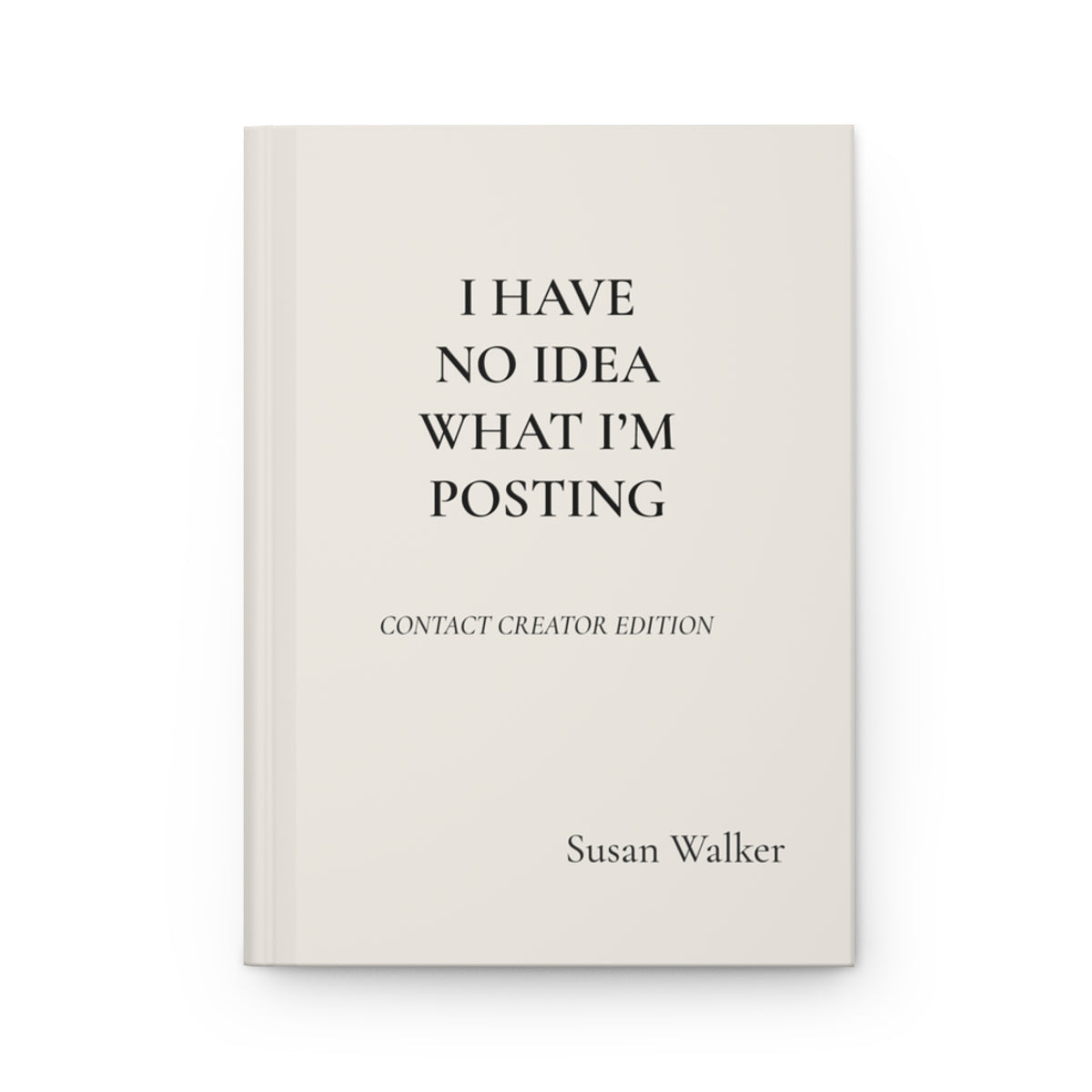 Personalized Content Creator Hardcover Journal