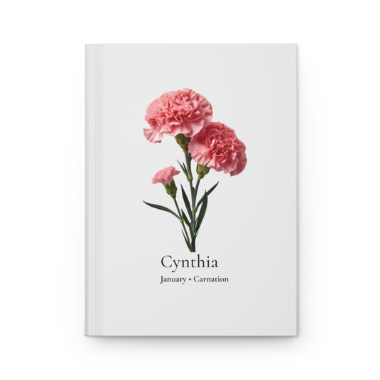 Personalized Floral Hardcover Journal