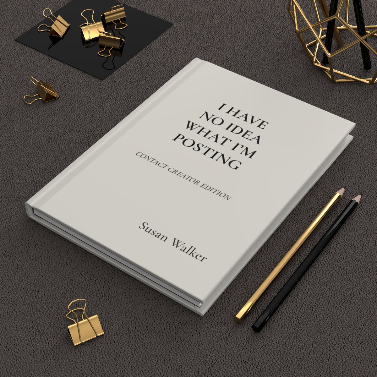 Personalized Content Creator Hardcover Journal