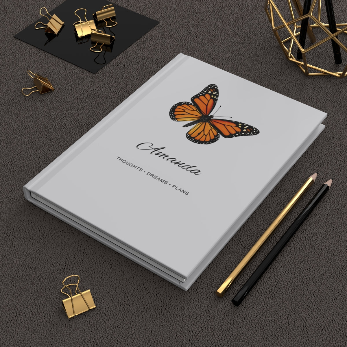 Personalized Butterfly Hardcover Journal