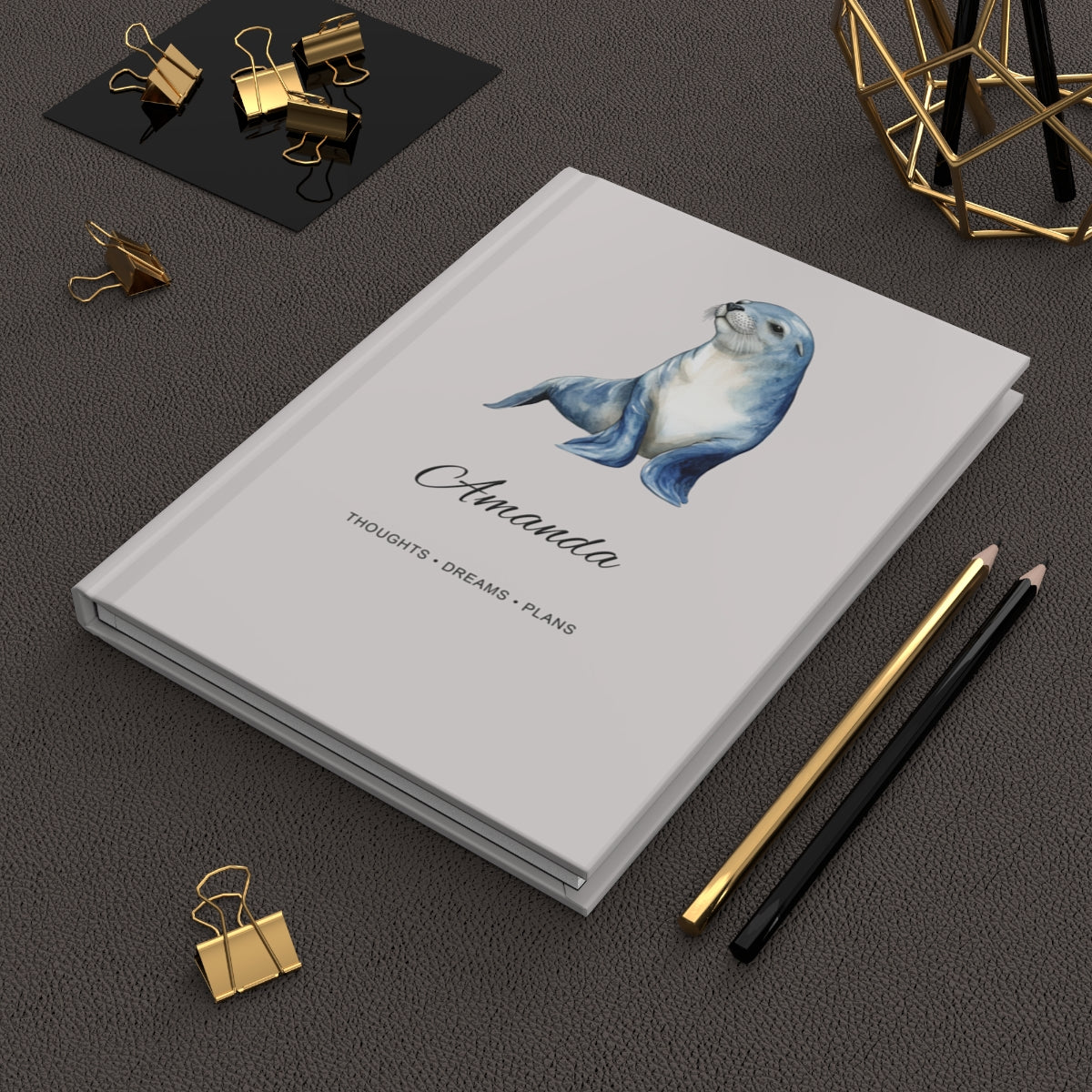 Personalized Sea Animals Hardcover Journal
