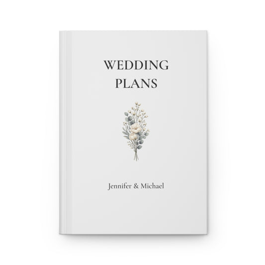 Personalized Hardcover Wedding Journal Matte