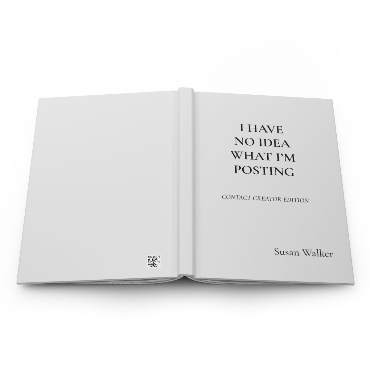 Personalized Content Creator Hardcover Journal