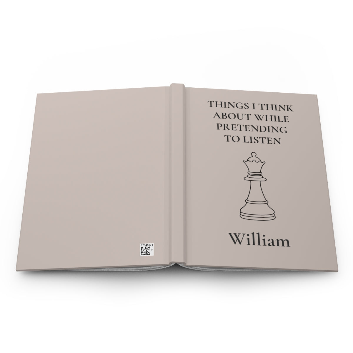 Personalized Hardcover Chess Journal
