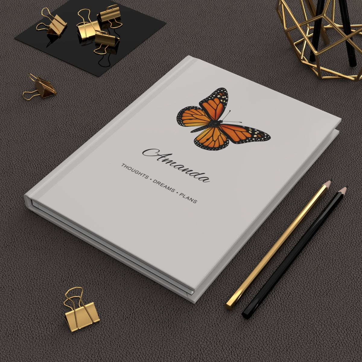 Personalized Butterfly Hardcover Journal