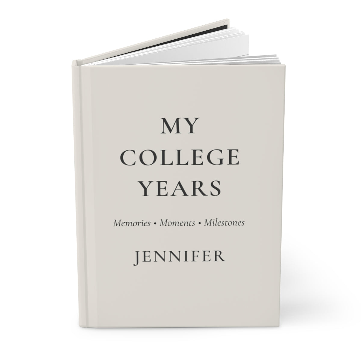 Personalized College Years Hardcover Journal