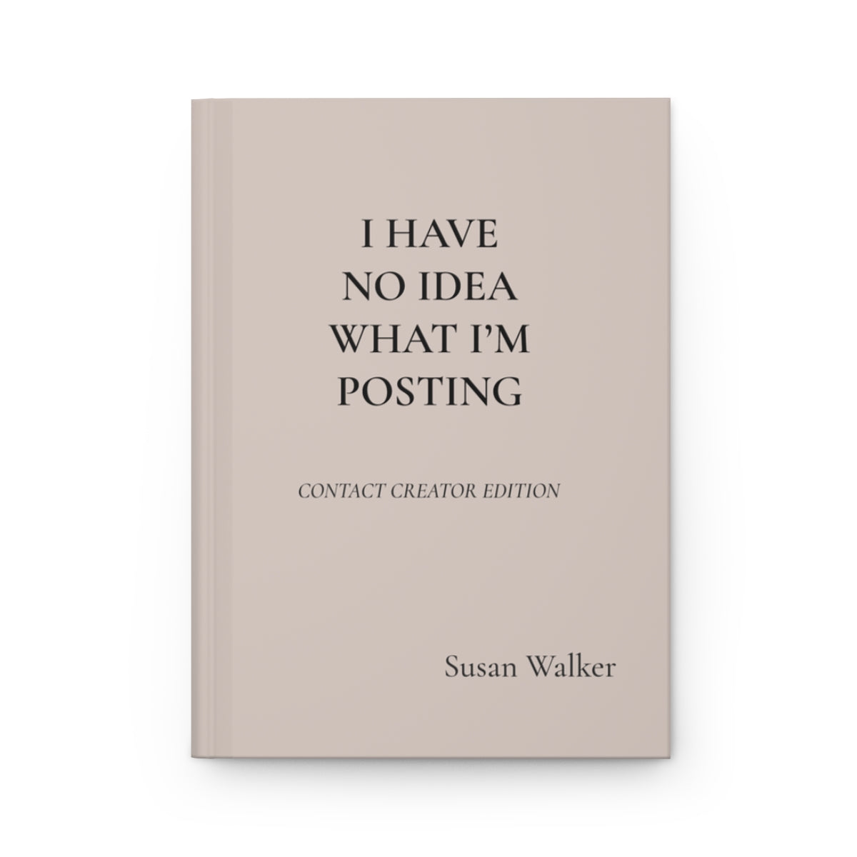 Personalized Content Creator Hardcover Journal