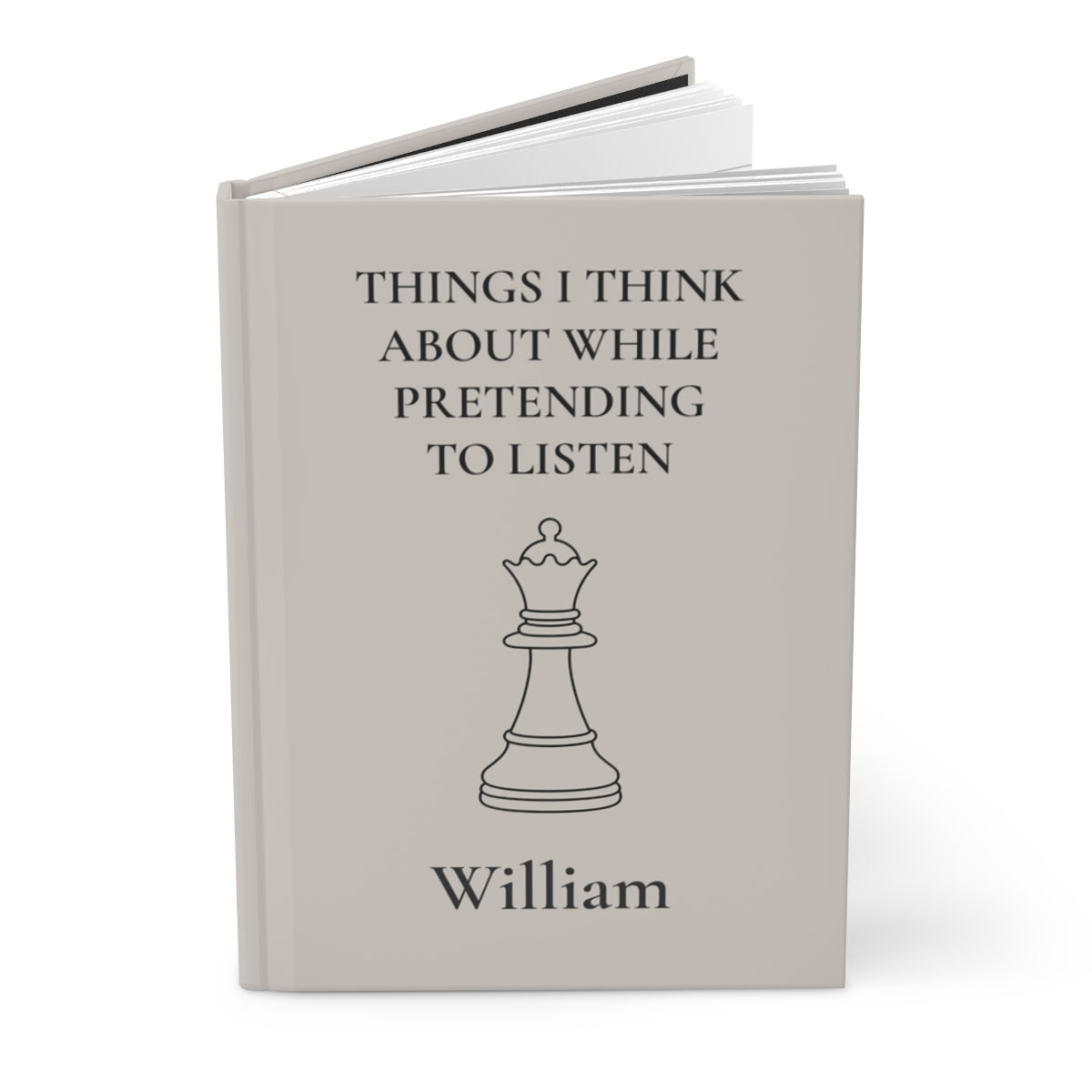 Personalized Hardcover Chess Journal