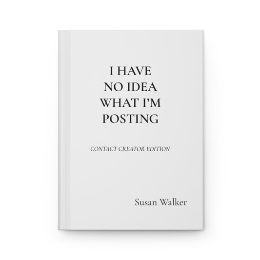 Personalized Content Creator Hardcover Journal