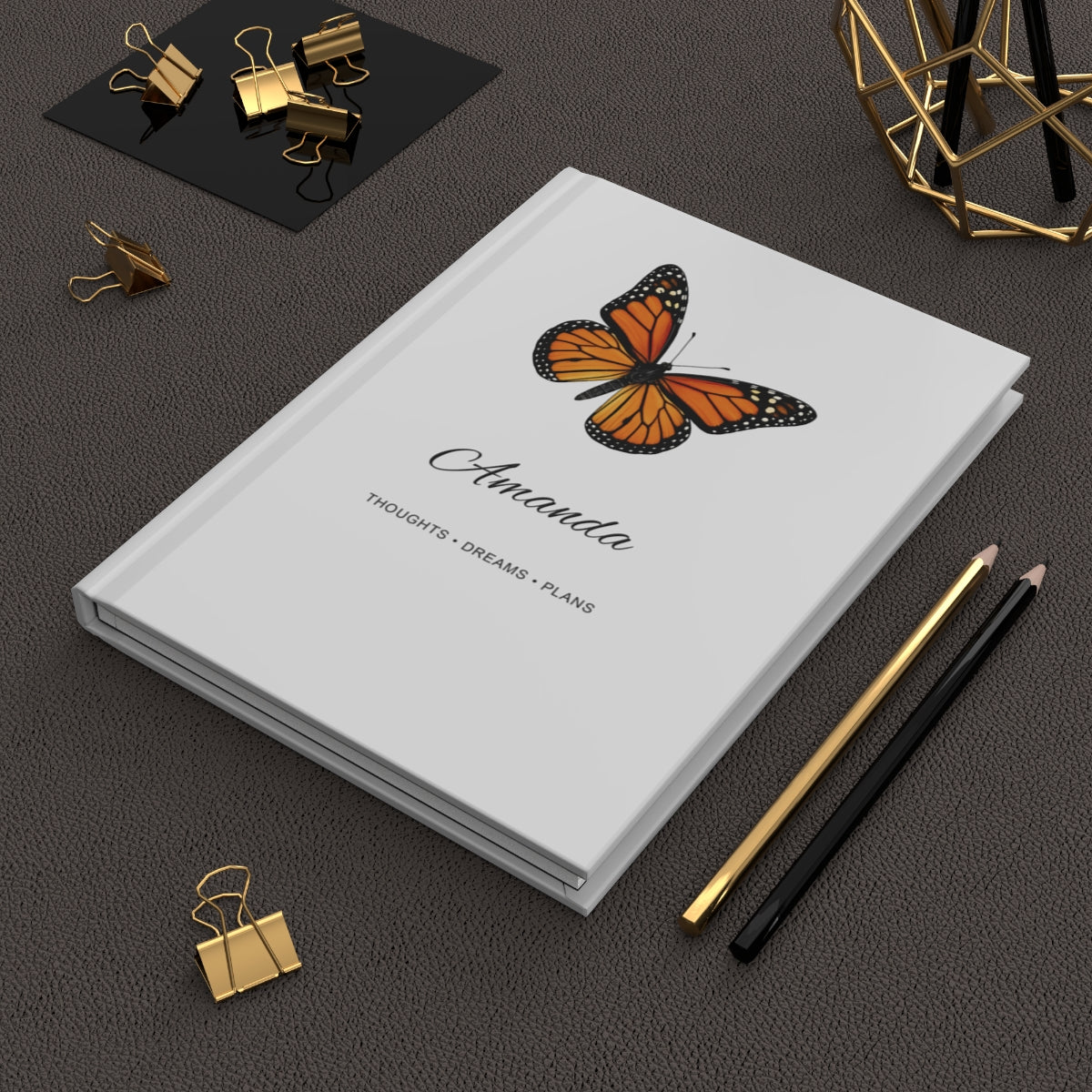 Personalized Butterfly Hardcover Journal
