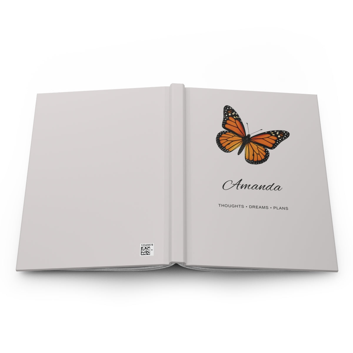Personalized Butterfly Hardcover Journal