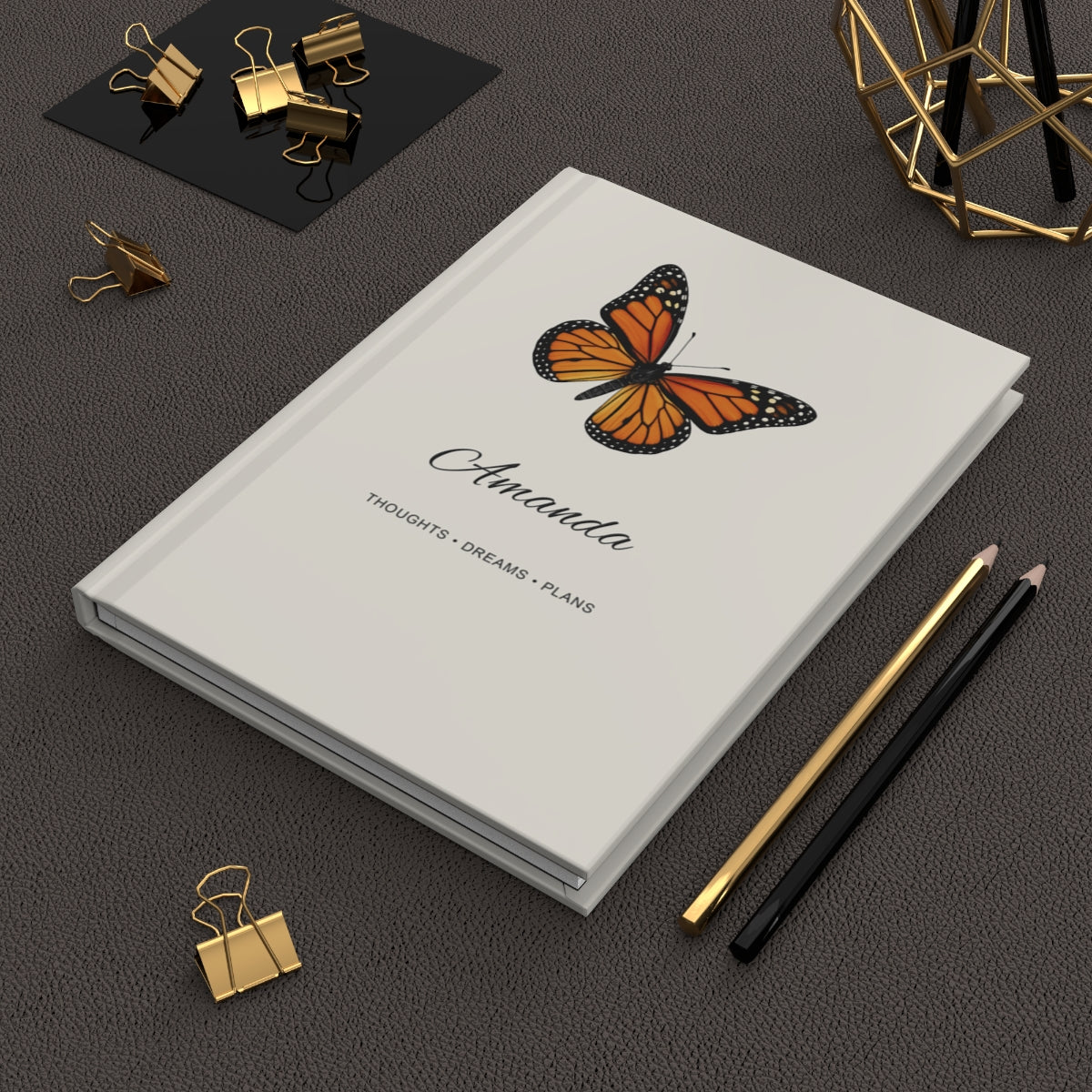 Personalized Butterfly Hardcover Journal