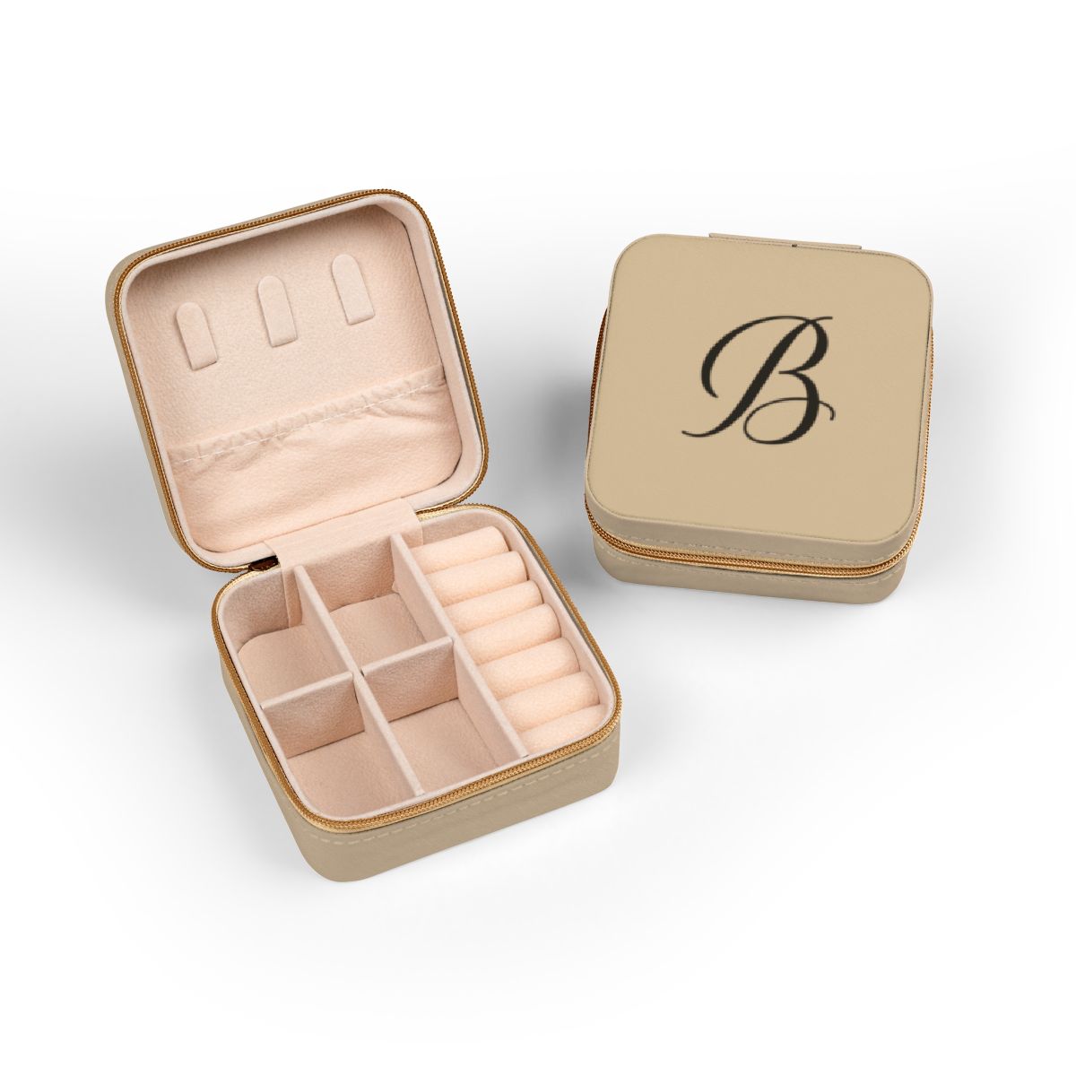 Personalized Monogram Jewelry Travel Case