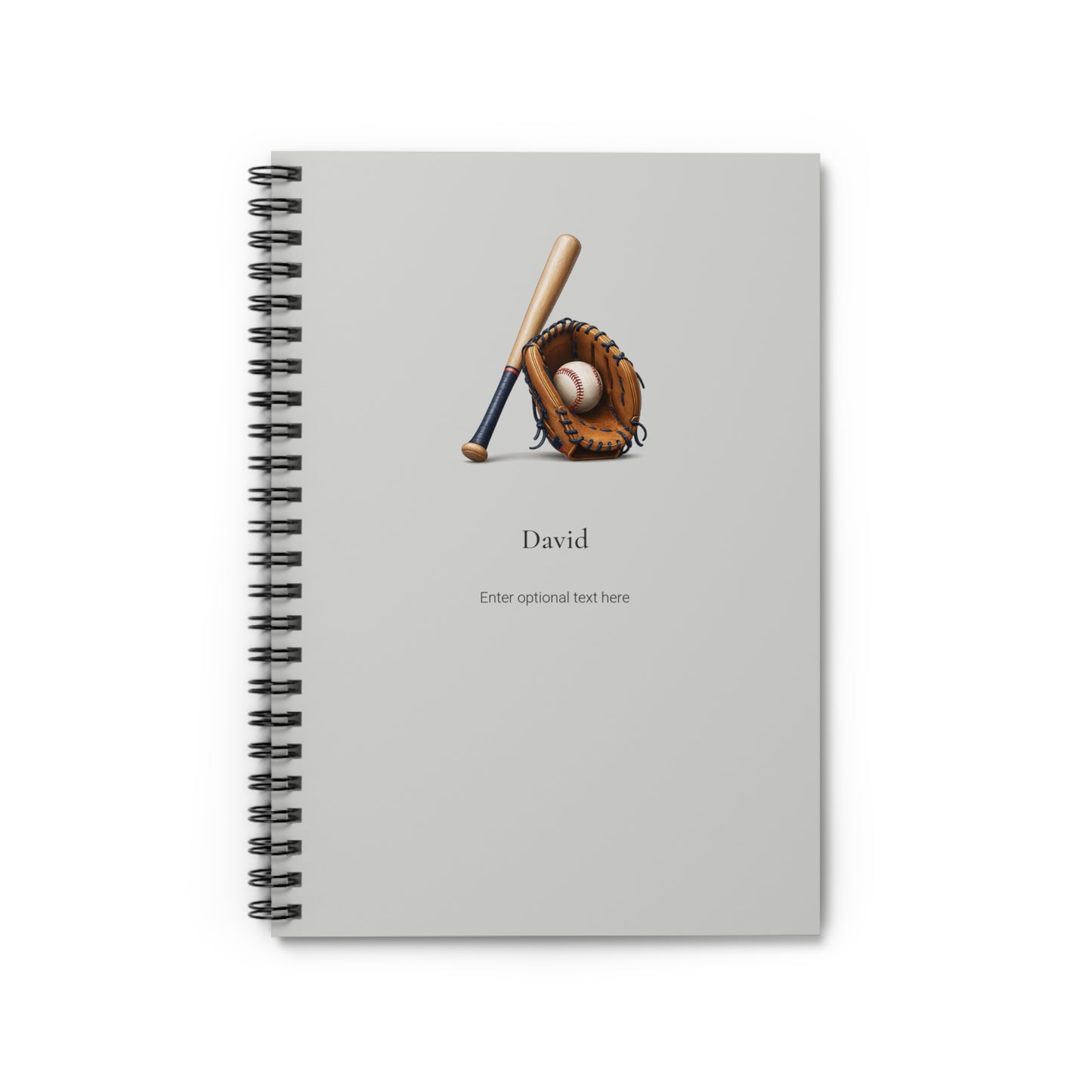 Personalized Sports Spiral Notebook