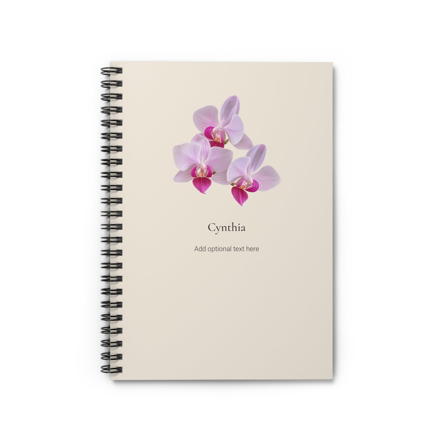 Personalized Hawaiian Flower Spiral Notebook