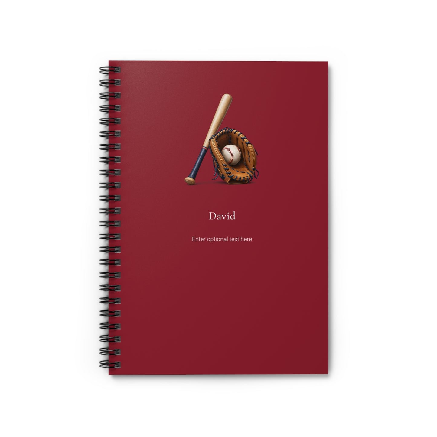 Personalized Sports Spiral Notebook