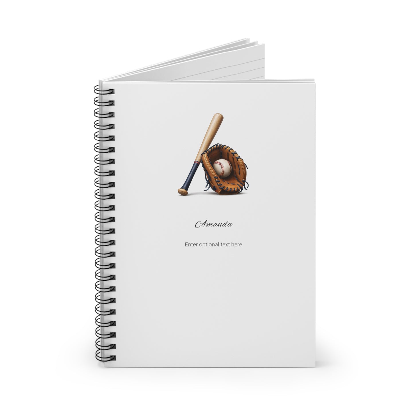 Personalized Sports Spiral Notebook