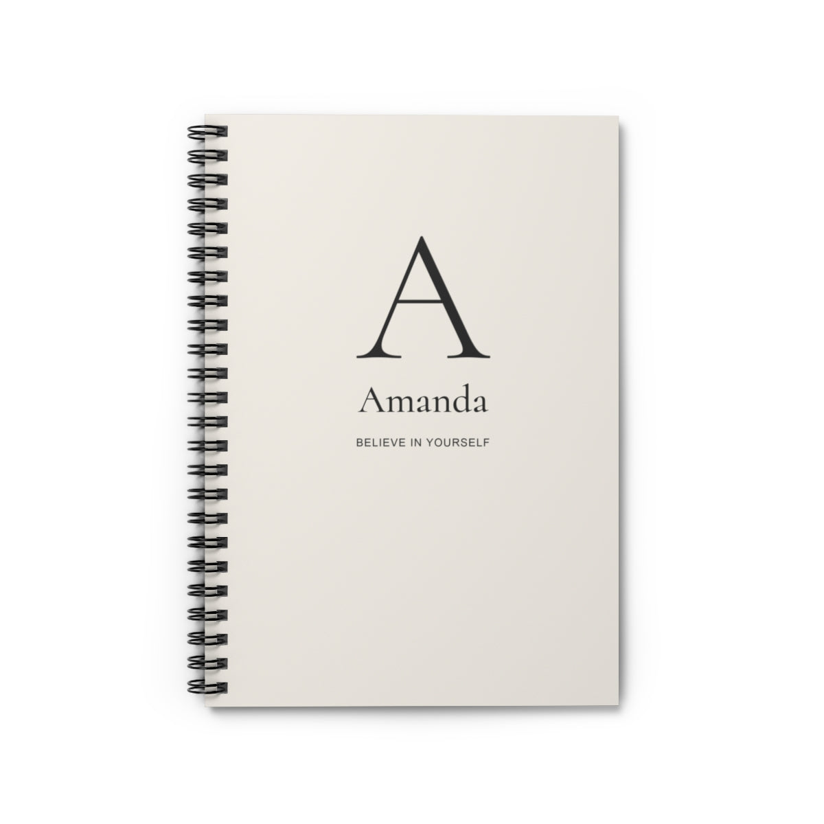 Personalized Spiral Notebook