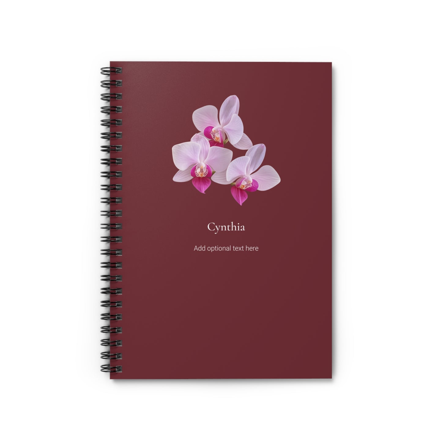Personalized Hawaiian Flower Spiral Notebook